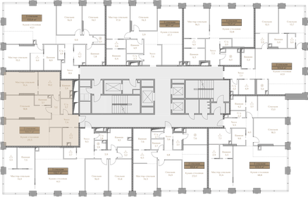 100 м², 3-комнатная квартира 139 900 000 ₽ - изображение 124