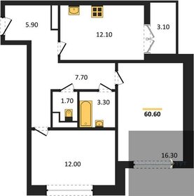 60,6 м², 2-комнатная квартира 5 674 713 ₽ - изображение 7