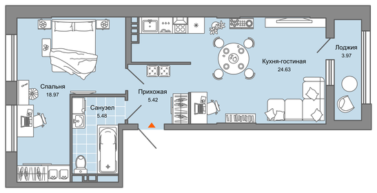 57 м², 2-комнатная квартира 8 561 326 ₽ - изображение 21