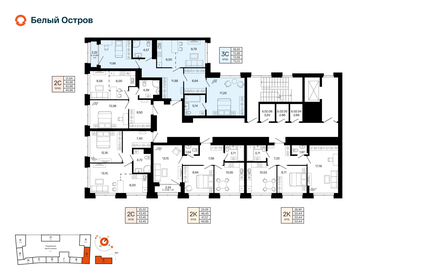 Квартира 74 м², 3-комнатная - изображение 2
