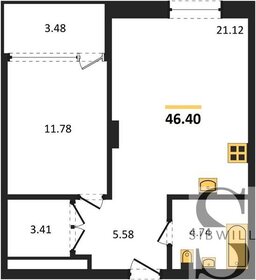 46,2 м², 1-комнатная квартира 6 320 000 ₽ - изображение 9