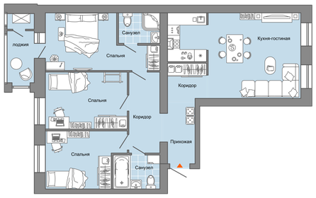 90 м², 4-комнатная квартира 9 105 264 ₽ - изображение 18