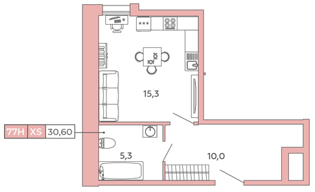 27,5 м², квартира-студия 9 000 000 ₽ - изображение 60