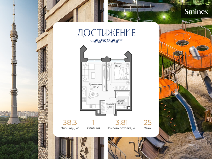 21 м², 1-комнатные апартаменты 7 000 000 ₽ - изображение 117