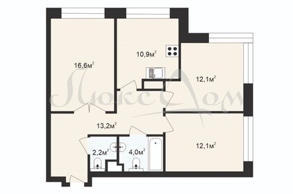 Квартира 71 м², 3-комнатная - изображение 1