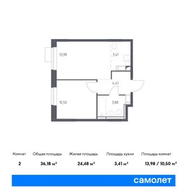 Квартира 36,2 м², 1-комнатная - изображение 1