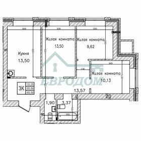 66,3 м², 3-комнатная квартира 8 400 000 ₽ - изображение 32