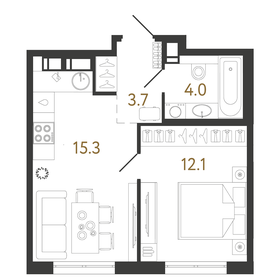 46,2 м², 2-комнатная квартира 8 400 000 ₽ - изображение 104