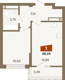 40 м², 1-комнатная квартира 6 400 000 ₽ - изображение 8