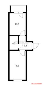 46 м², 1-комнатная квартира 3 650 000 ₽ - изображение 25