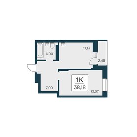 Квартира 38,2 м², 1-комнатная - изображение 1