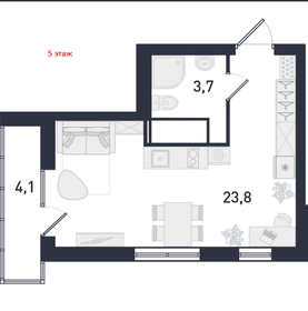 Квартира 29,4 м², студия - изображение 1