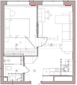 Квартира 38,3 м², 1-комнатная - изображение 1