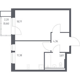 Квартира 39 м², 1-комнатная - изображение 1