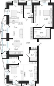 Квартира 113,5 м², 5-комнатная - изображение 1