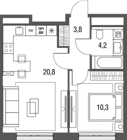 43 м², 2-комнатная квартира 11 200 000 ₽ - изображение 63