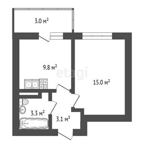 Квартира 32,1 м², 1-комнатная - изображение 1