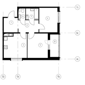 Квартира 60,5 м², 2-комнатная - изображение 2