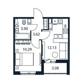 Квартира 31,5 м², 1-комнатная - изображение 1