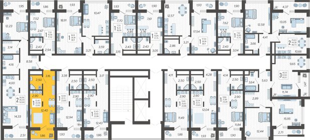 17,7 м², квартира-студия 7 750 000 ₽ - изображение 111