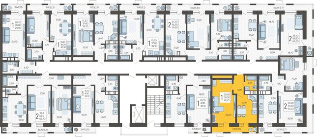 41,6 м², 1-комнатная квартира 7 217 600 ₽ - изображение 28