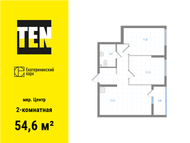 53 м², 2-комнатная квартира 13 306 000 ₽ - изображение 6