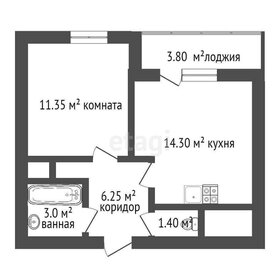 Квартира 35,4 м², 1-комнатная - изображение 1