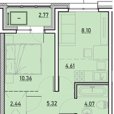 Квартира 37,7 м², 1-комнатная - изображение 2