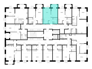 43 м², 2-комнатная квартира 4 500 000 ₽ - изображение 74