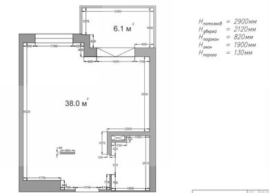 Квартира 37,7 м², 1-комнатная - изображение 1