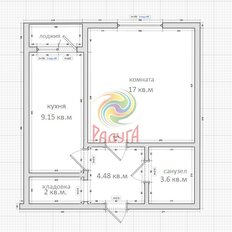 Квартира 35,6 м², 1-комнатная - изображение 2