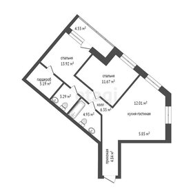 Квартира 69,8 м², 3-комнатная - изображение 2