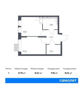 32 м², 2-комнатная квартира 8 000 000 ₽ - изображение 21