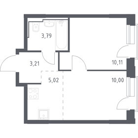 Квартира 32,1 м², 2-комнатная - изображение 1