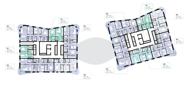 117 м², 3-комнатные апартаменты 65 500 000 ₽ - изображение 101