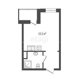 Квартира 23,8 м², студия - изображение 1