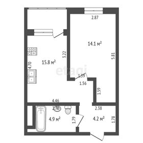 Квартира 39 м², 1-комнатная - изображение 1