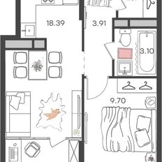 Квартира 36,8 м², 2-комнатная - изображение 2