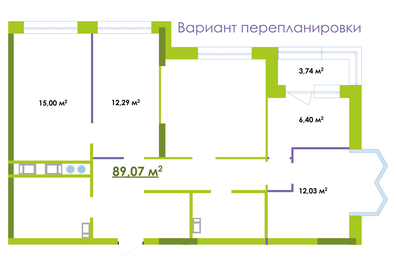 89,1 м², 2-комнатная квартира 11 579 100 ₽ - изображение 45