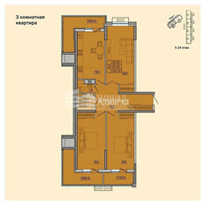 Квартира 116 м², 3-комнатная - изображение 1