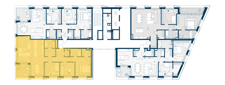 140,2 м², 4-комнатная квартира 99 261 600 ₽ - изображение 40