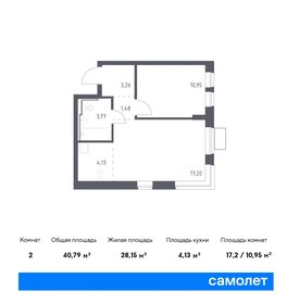 40,8 м², 1-комнатная квартира 7 773 374 ₽ - изображение 1