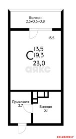 Квартира 21,9 м², студия - изображение 1