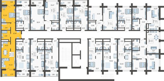 51,1 м², 2-комнатная квартира 17 949 180 ₽ - изображение 2