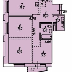 Квартира 71 м², 3-комнатная - изображение 2