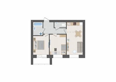 Квартира 52,2 м², 3-комнатная - изображение 1