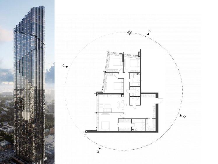 158,7 м², 4-комнатная квартира 120 538 720 ₽ - изображение 33