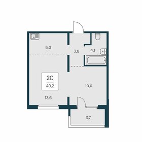 Квартира 40,2 м², 2-комнатная - изображение 1