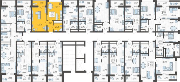 38 м², 1-комнатная квартира 16 086 262 ₽ - изображение 37