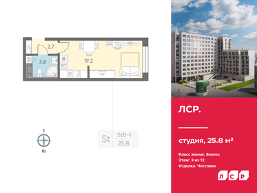 27 м², апартаменты-студия 9 508 000 ₽ - изображение 100